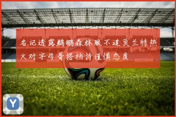 名记透露鹈鹕森林狼不追莫兰特热火对字母哥搭档持谨慎态度